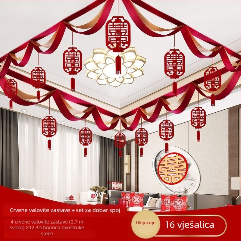 Set dekoracije mjesta za vjenčanje – saten tkanina, trake, za vjenčanja, rekviziti za dekoraciju prostora