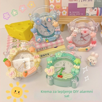 Sat za djecu: DIY komplet za sat s alarmom, jednostranični, analogni prikaz, vanjsko napajanje, plastično kućište