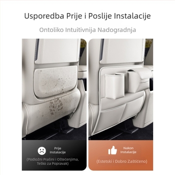 Zaštitna ploča za vrata za stražnja sjedala Alpine, 7/8/9 mjesta, plastični materijal, višefunkcionalni unutarnji dodatak