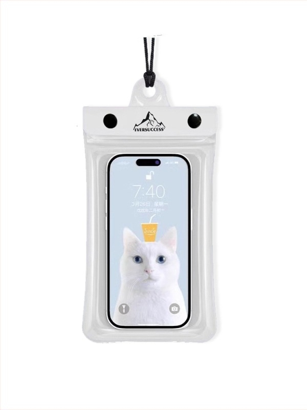 Vodootporna torbica za telefon za vodne sportove, prozirna PVC futrola s dodirnim zaslonom, zatvorena za suho-mokro odvajanje