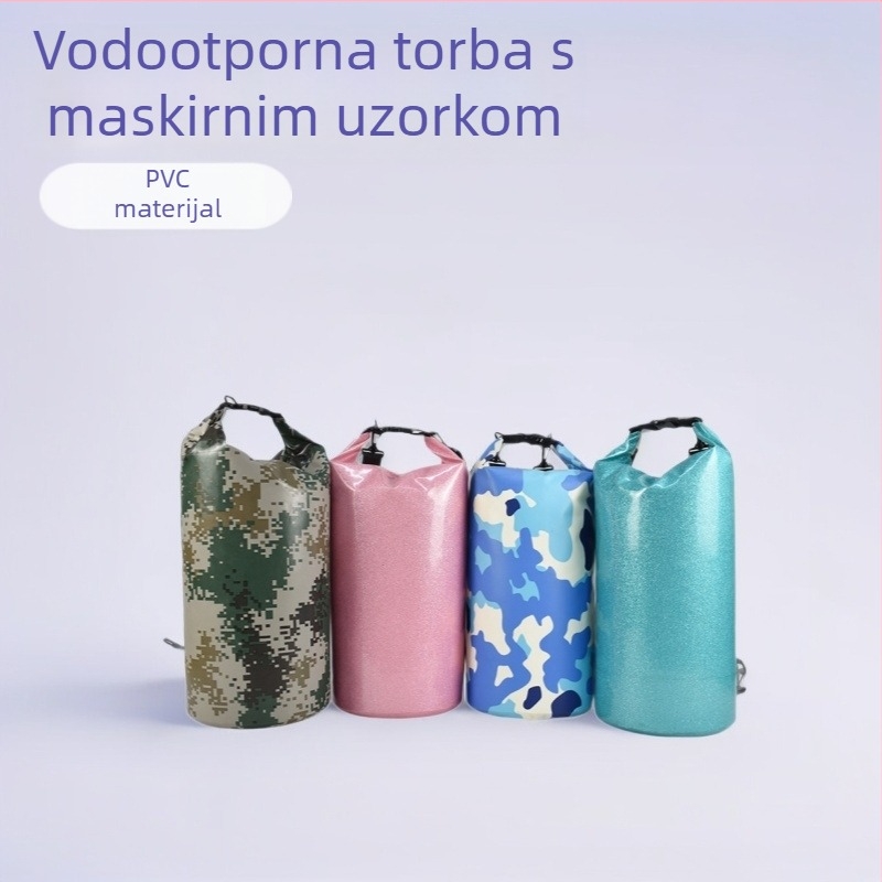 Prilagođena kamuflairana vodootporna torba od PVC mreže za rafting, kampiranje i surfanje
