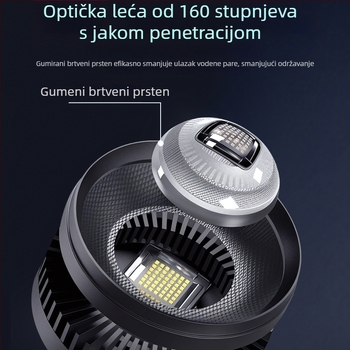 LED svjetlo za akvarij s potpuno spektralnim RGB, za kontrolu algi, 35–80W, pogodno za zlatne ribice i vodene biljke