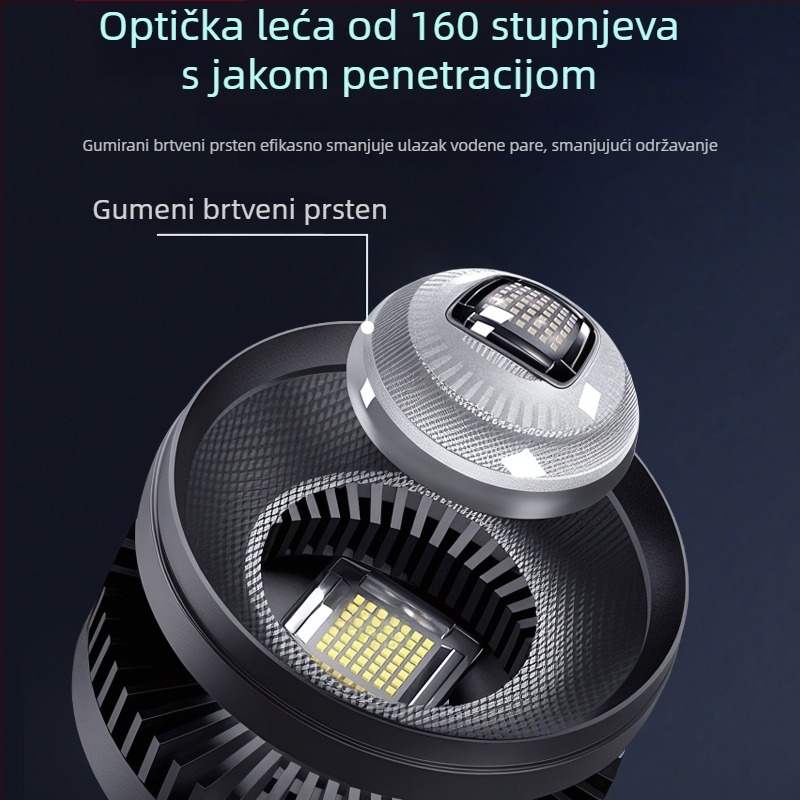 LED svjetlo za akvarij s potpuno spektralnim RGB, za kontrolu algi, 35–80W, pogodno za zlatne ribice i vodene biljke