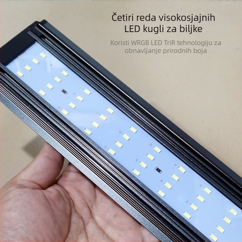 Neo LED svjetiljka za akvarij – pun spektar, 15 W, aluminijska legura, težina 2 kg.