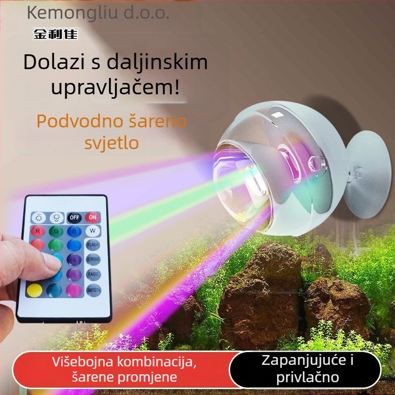 LED klips lampica za akvarij – vodootporna, ultra jaka, dekorativni reflektor