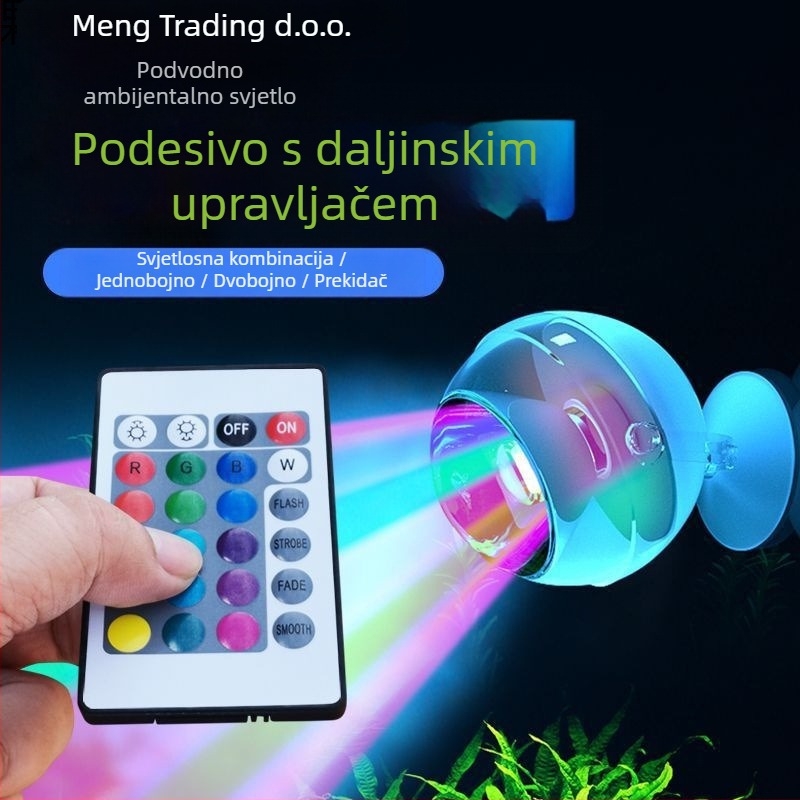 LED klips lampica za akvarij – vodootporna, ultra jaka, dekorativni reflektor