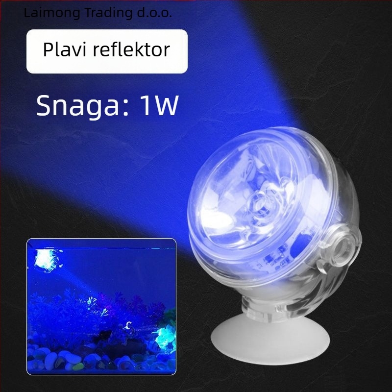 LED klips lampica za akvarij – vodootporna, ultra jaka, dekorativni reflektor