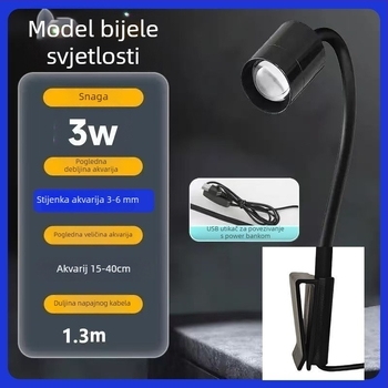 LED reflektor za akvarij s tri tajmera za ribe i vodene biljke