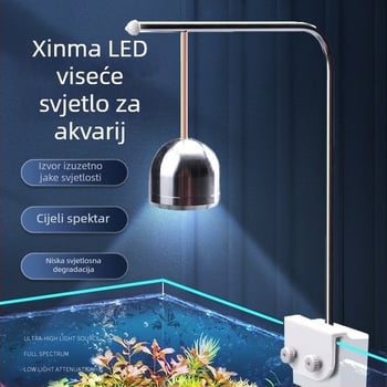 Xinma LED lampica za akvarij s klipom, aluminijska legura, 3–5W, 300 g