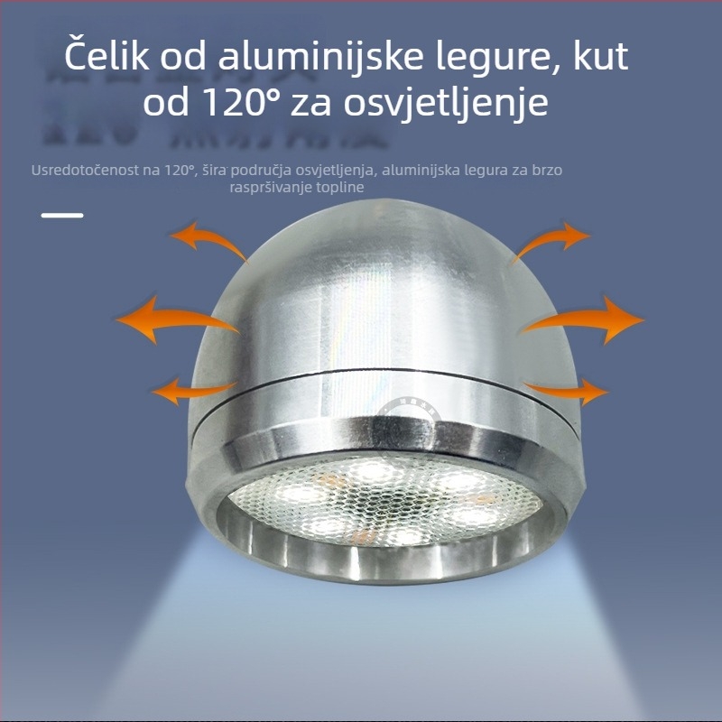 Xinma LED lampica za akvarij s klipom, aluminijska legura, 3–5W, 300 g