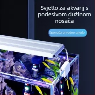 LED akvarijska svjetiljka, energetski štedljiva, vodootporna, svjetlo za vodene biljke, simulacija sunčevog svjetla, 5W