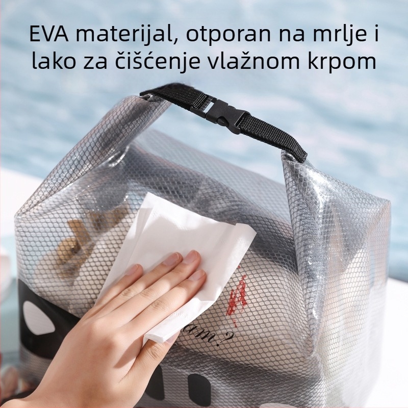Beilian EVA kockasta vodootporna torbica za skladištenje — višenamjenska putna torba za šminku i toaletne potrepštine