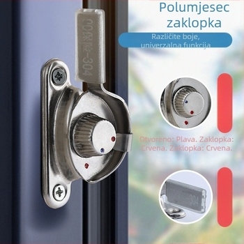 Polumjesečna brava za prozor - nehrđajući čelik, model YYSgz, brend Shouli, moderni minimalistički stil