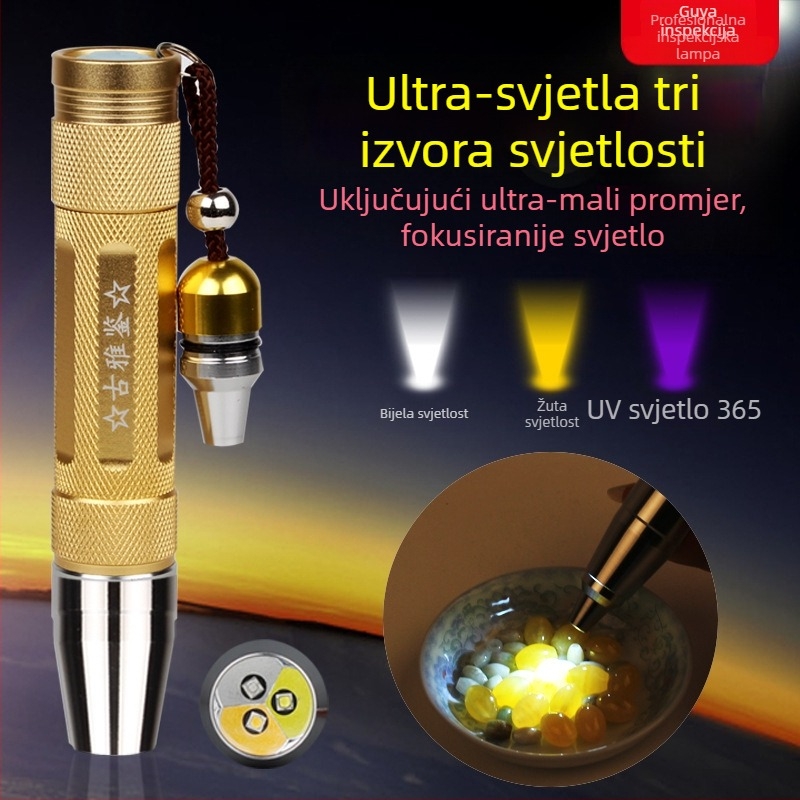 Prijenosna LED svjetiljka za identifikaciju nefrita – 10W, 4200mAh, LED svjetlo, domet do 50 m
