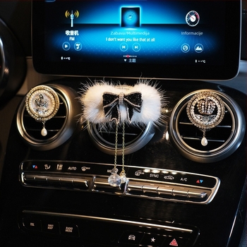 Automobilski ukras za ventilaciju s mirisom interijera, cartoon stil; materijali: pliš, smola, legura; brend Meow; prilagodljivost; uklanja miris