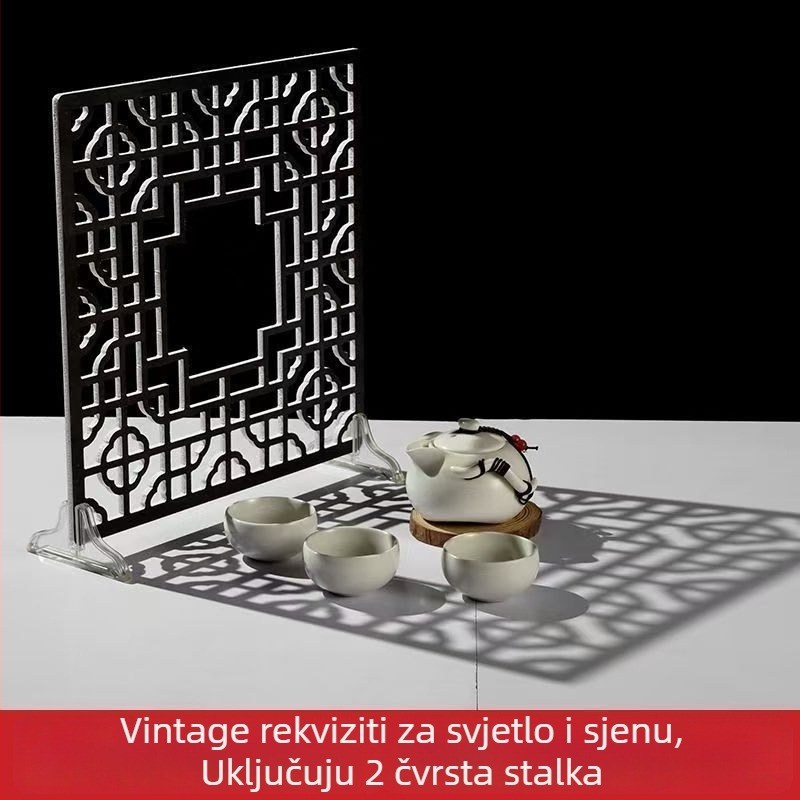 Fotoprop u kineskom stilu: šuplje prozorske ukrase i pozadne ploče za snimanje (mogu se pričvrstiti čavlima)