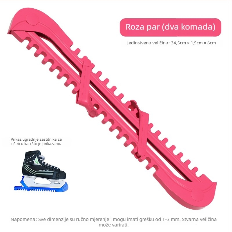 Zaštitni omotač oštrice hokeja za klizanje – kompatibilan za odrasle i djecu, dimenzije oštrice 34.5×1.5×6 cm
