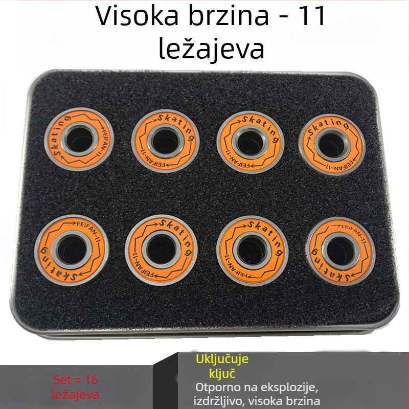 COUSOO visokou brzinsko profesionalni ležajevi za rolanje s TPU kotačićima, jednostruka serija