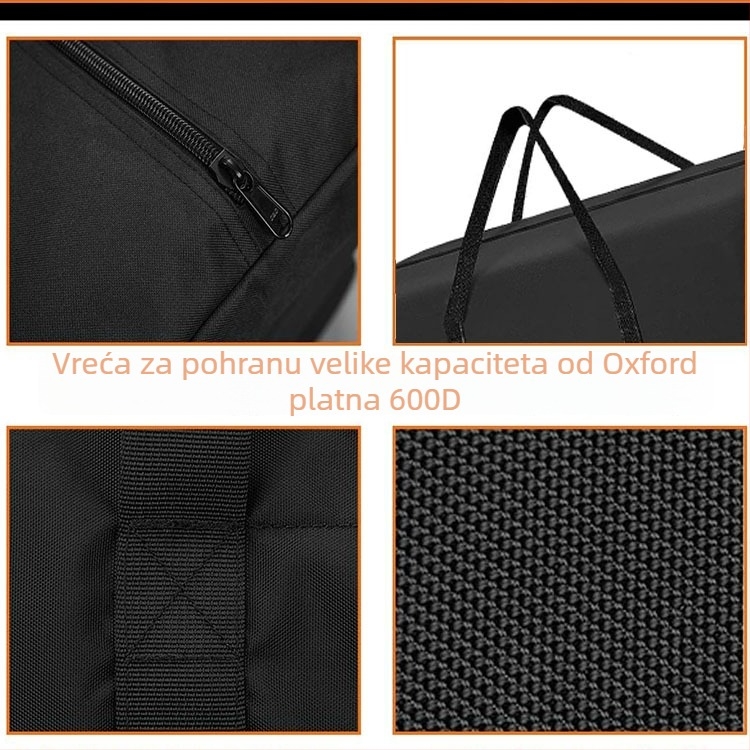 Putna torba YY – kockasti oblik, 600D Oxford tkanina, ojačane naramenice, dizajn ručne torbe za uporabu u automobilu