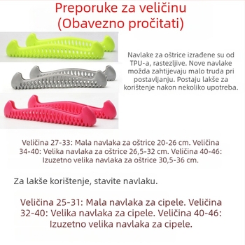 Elastične mekani pokrivači oštrica klizaljki – za djecu i odrasle