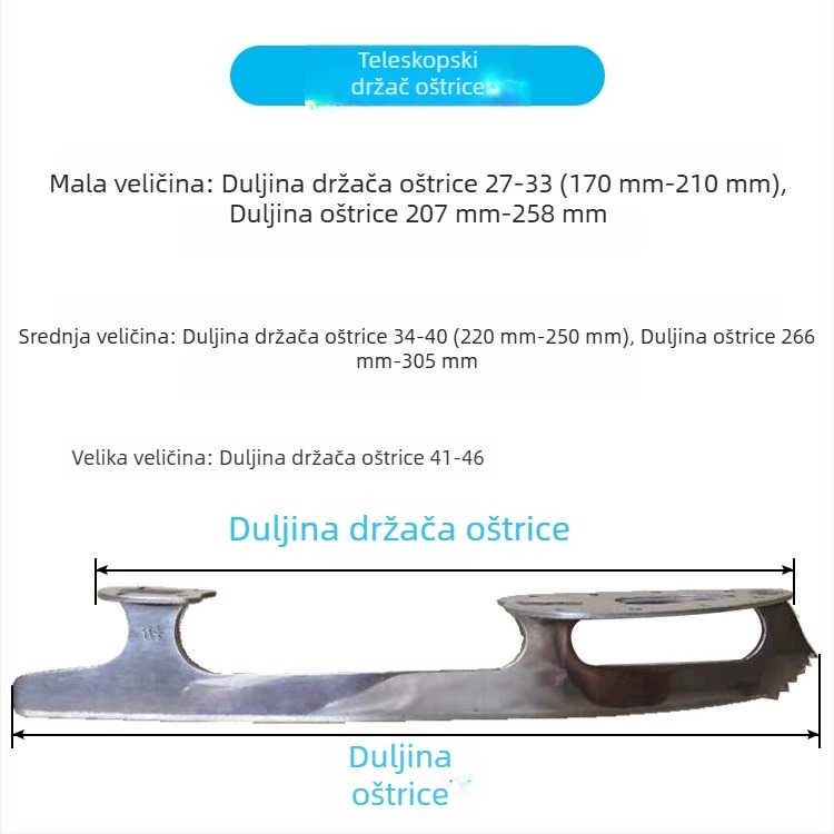 Elastične mekani pokrivači oštrica klizaljki – za djecu i odrasle
