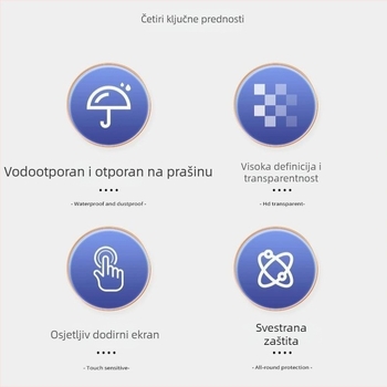 Jednokratna vodootporna torbica za mobitel s debelim prozirnim kućištem, otporna na prašinu i pijesak, osjetljiva na dodir, vodootporna vrećica sa zatvaračem za dostavljače