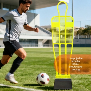 Ranji zid za trening nogometa – zid s preprekama za pozicioniranje lopte i vježbanje nogu, ABS materijal, prilagodljiv, pomoć za trening – pogodna za nogomet, košarku i odbojku