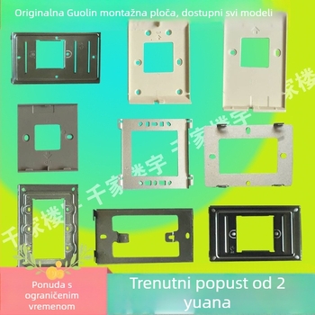 Ploča za montažu video interkom (Kompatibilna s GL8-F62/F72M; Baza GL8-V2; Držač unutarnje jedinice AH8-E81M)