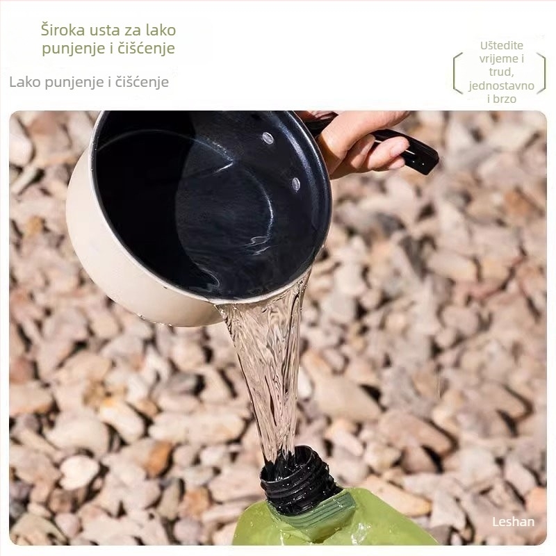 Vanjska vreća za skladištenje vode 8L – Silk Flower materijal, vodootporna tkanina, višekratna upotreba za planinarenje