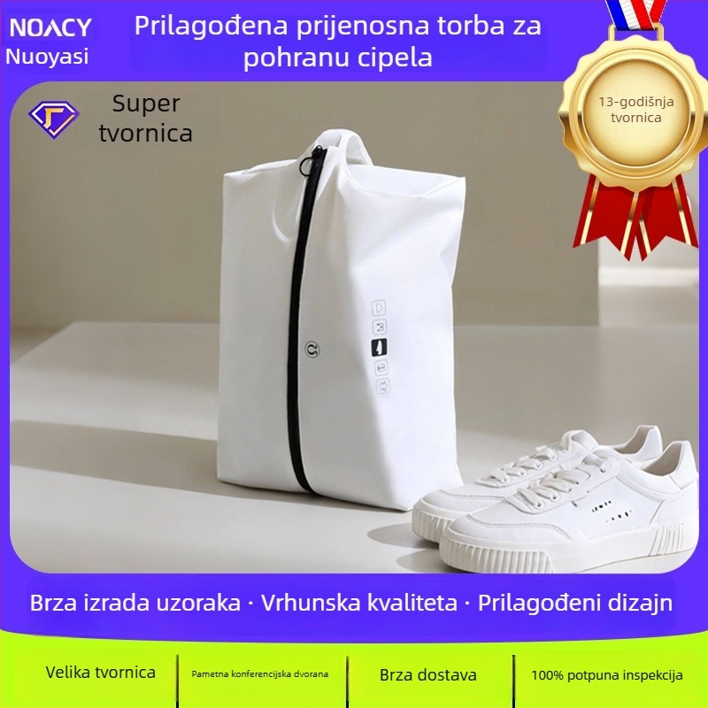 Putna torba za pohranu obuća s kubnim oblikom, najlon, višefunkcionalna, za skladištenje na putovanjima, moderni minimalistički stil