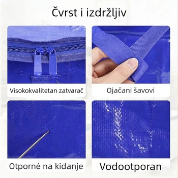 Putna i skladišna torba, sklopiva, velikog kapaciteta, PE materijal, vodootporna, otporna na habanje
