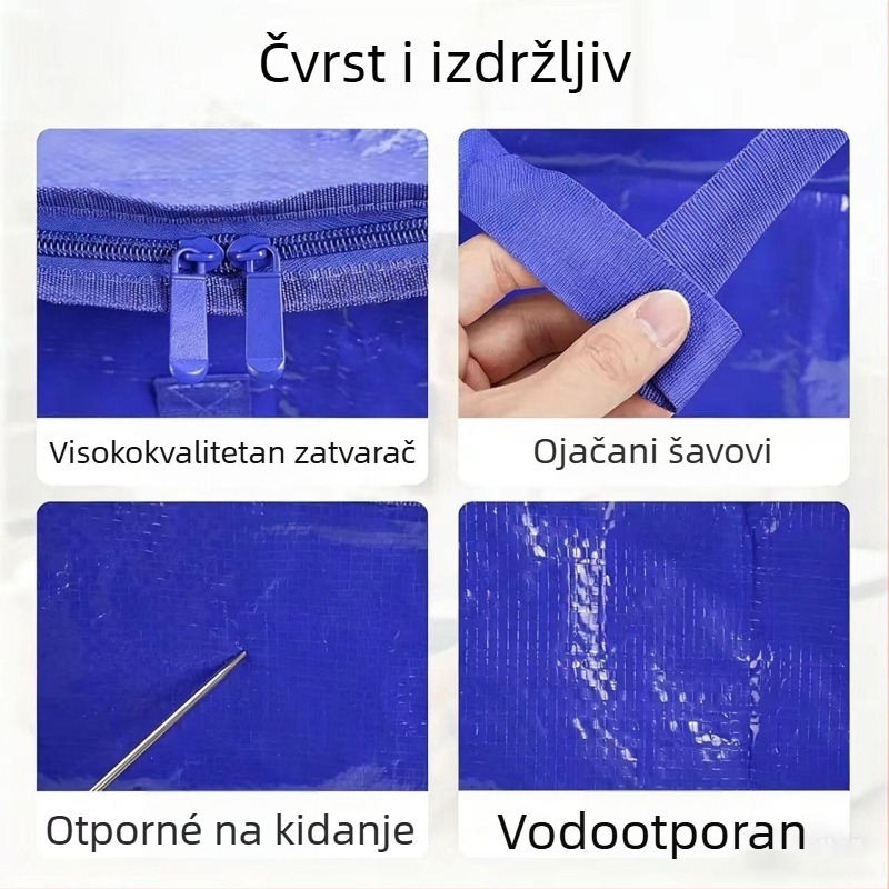 Putna i skladišna torba, sklopiva, velikog kapaciteta, PE materijal, vodootporna, otporna na habanje