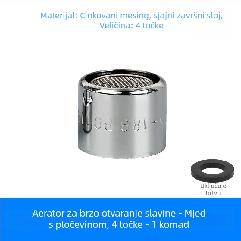 Kran s brzim otvaranjem, cijelo bakreno tijelo, keramički jezgra ventila, CE certifikat