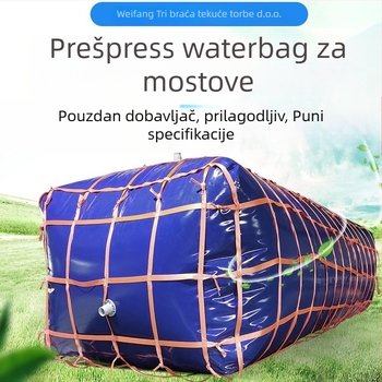 PE vreća za vodu s velikim kapacitetom, sklopiva i mekana, za hitno gašenje požara, skladištenje vode i predkompresiju za mostove