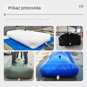 PE vreća za vodu s velikim kapacitetom, sklopiva i mekana, za hitno gašenje požara, skladištenje vode i predkompresiju za mostove