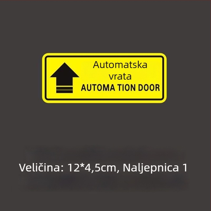 Sticker za stražnji poklopac automobila, PET materijal, tekstni uzorak, ljepljiva podloga, prilagodljivo