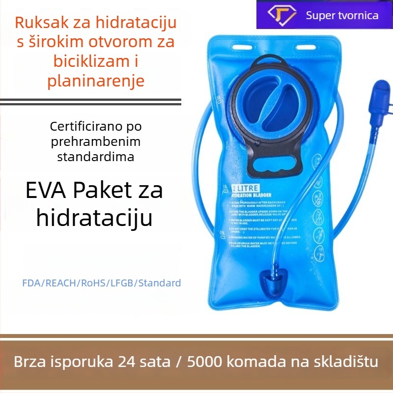 Hidrirajući vodeni meh za vanjske aktivnosti – EVA materijal, veliki otvor, vodootporna tkanina, kapacitet 2L/2.5L/3L, pogodna za planinarenje, trčanje i vožnju biciklom
