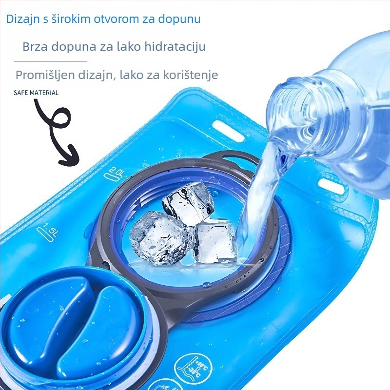 Hidrirajući vodeni meh za vanjske aktivnosti – EVA materijal, veliki otvor, vodootporna tkanina, kapacitet 2L/2.5L/3L, pogodna za planinarenje, trčanje i vožnju biciklom