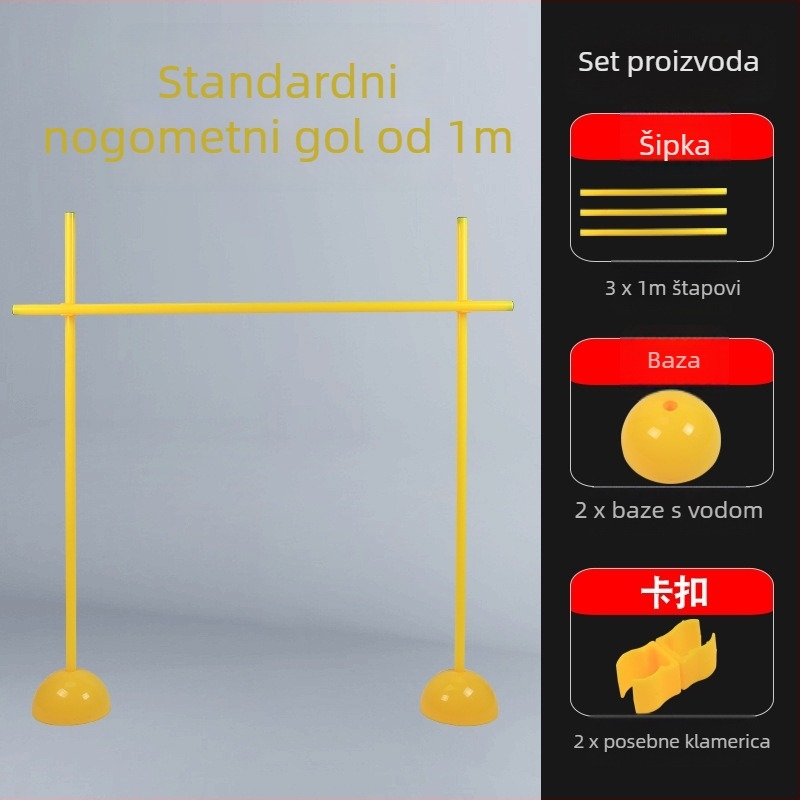 Set štapova za nogometnu obuku s vodom napunjenom bazom i klipse — ABS, PVC, prilagodljivo Nai Force oprema za nogometni trening, set kutnih zastavica
