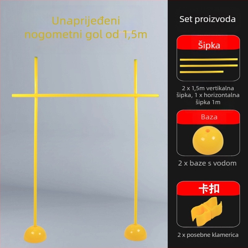 Set štapova za nogometnu obuku s vodom napunjenom bazom i klipse — ABS, PVC, prilagodljivo Nai Force oprema za nogometni trening, set kutnih zastavica