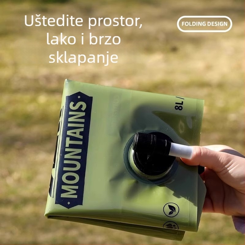 Yihan sklopiva posuda za vodu za vanjsku upotrebu, PVC plastika, velikog kapaciteta, prijenosni sustav za skladištenje vode za kampiranje i planinarenje