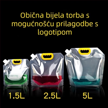 Sklopiva vanjska vreća za vodu, velika kapaciteta, PVC za prehrambenu upotrebu za kampiranje