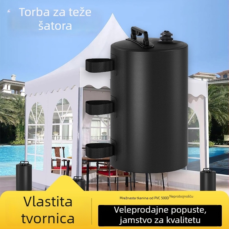 Vanjska vodena baza za šator – napunjena vodom, težina od pijeska, vodootporna tkanina 500D PVC, pogodno za odrasle, djecu i starije osobe