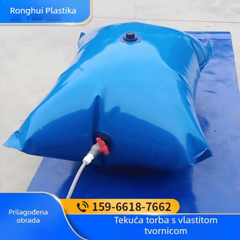 PVC vodeni džep za vodu, sklopivi spremnik za skladištenje vode, namijenjen navodnjavanju u sušnim razdobljima, vanjska nužna upotreba