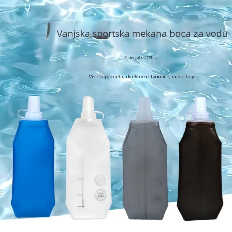 Sklopiva vanjska vrećica za hidrataciju – TPU/EVA, 250–500 ml, za planinarenje, kampiranje i vožnju biciklom