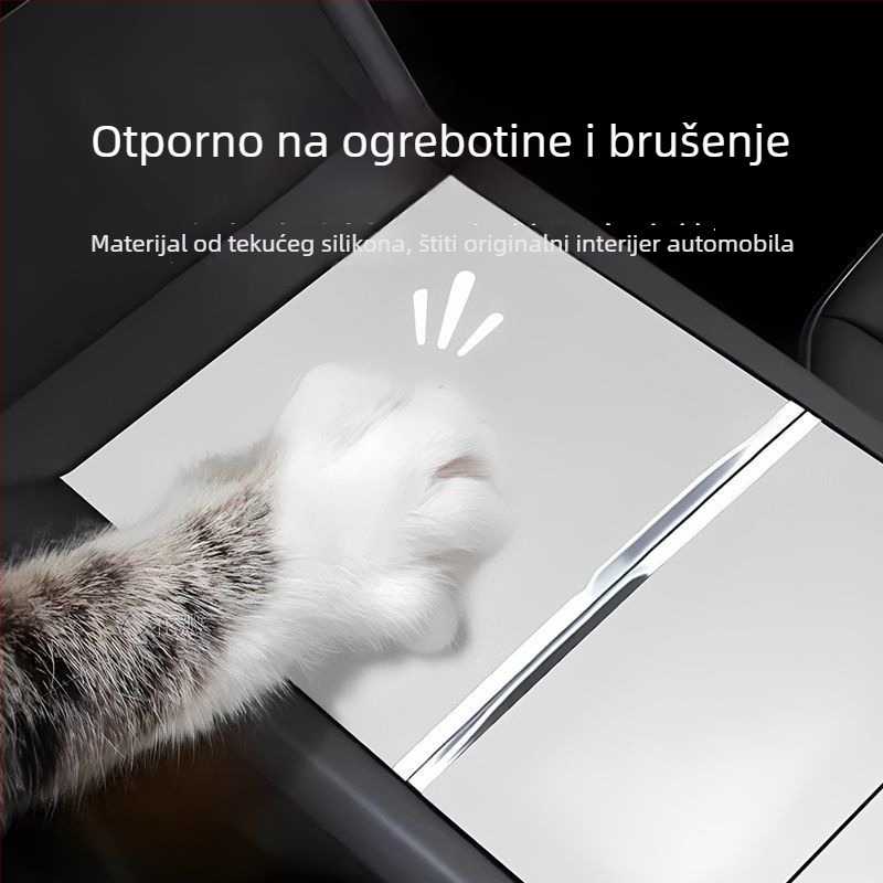 Silikonski zaštitni panel središnje ploče za Tesla Model Y i Model 3 – otporan na ogrebotine i habanje