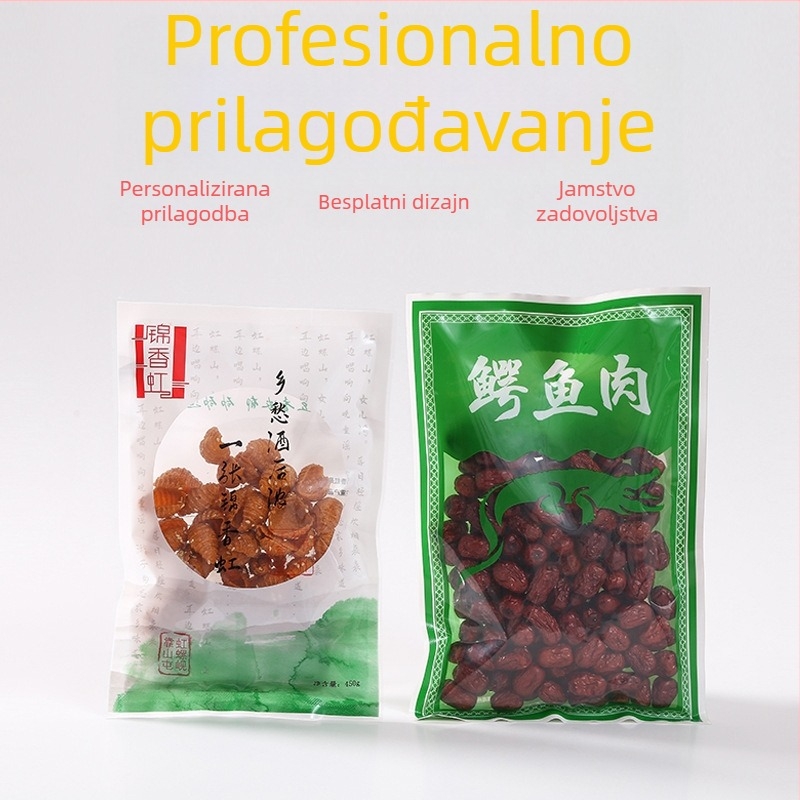 Poliestarska vakuumska vrećica za čuvanje hrane, prozirna, kvadratnog ili pravokutnog oblika