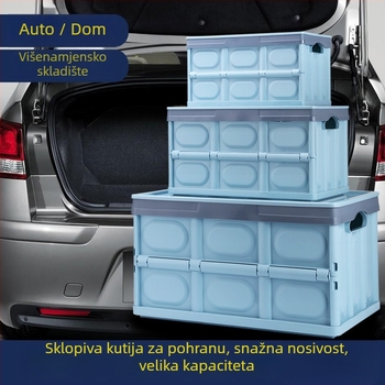 Sklopiva kutija za pohranu za auto i dom, za prtljažnik, ljepilna ugradnja