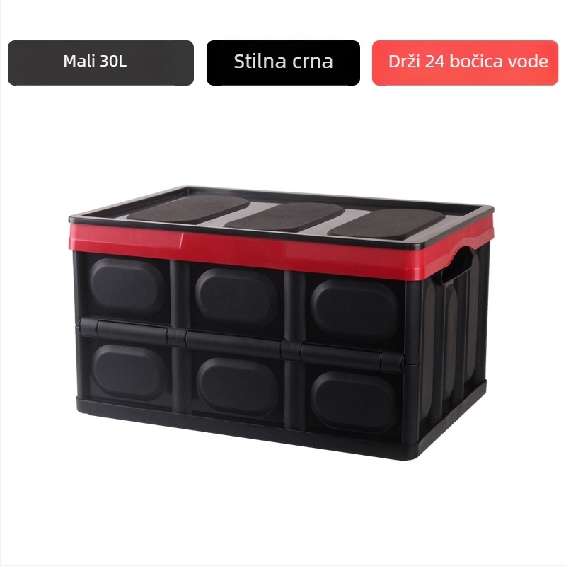 Sklopiva kutija za pohranu za auto i dom, za prtljažnik, ljepilna ugradnja