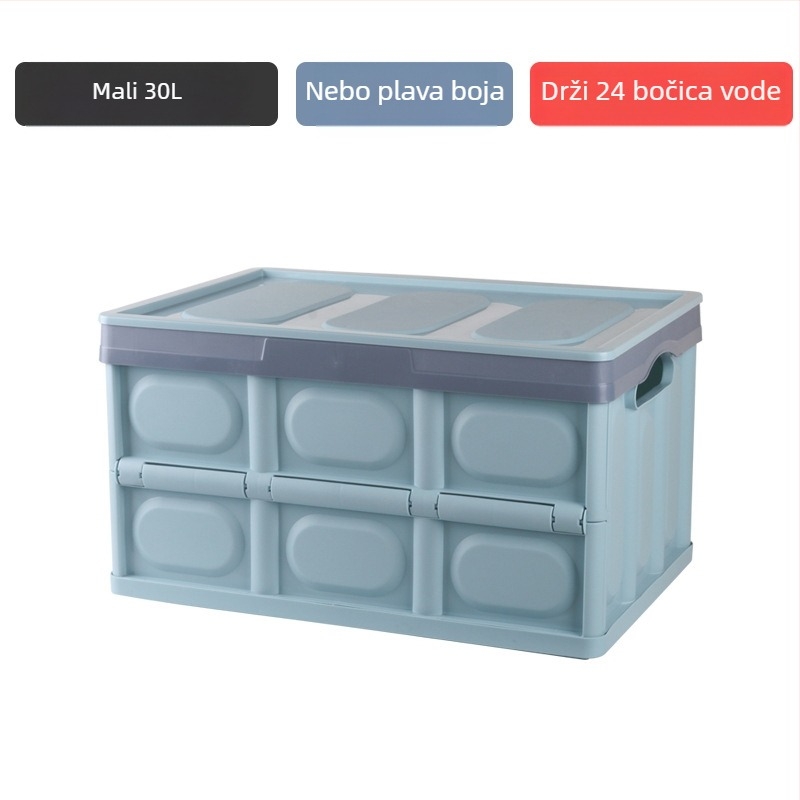 Sklopiva kutija za pohranu za auto i dom, za prtljažnik, ljepilna ugradnja